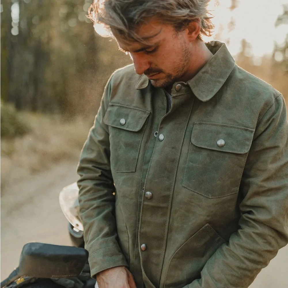 Iron & Resin Dark Olive cruiser jacket - Picture 2 of 5